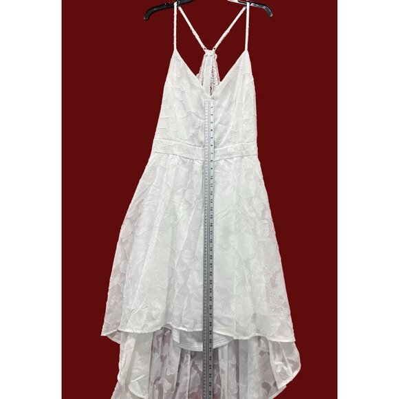 Rue 21 - Women's Summer Sleeveless High Low Hem Ruffle Floral Dress - White - 3X - Picture 6 of 16